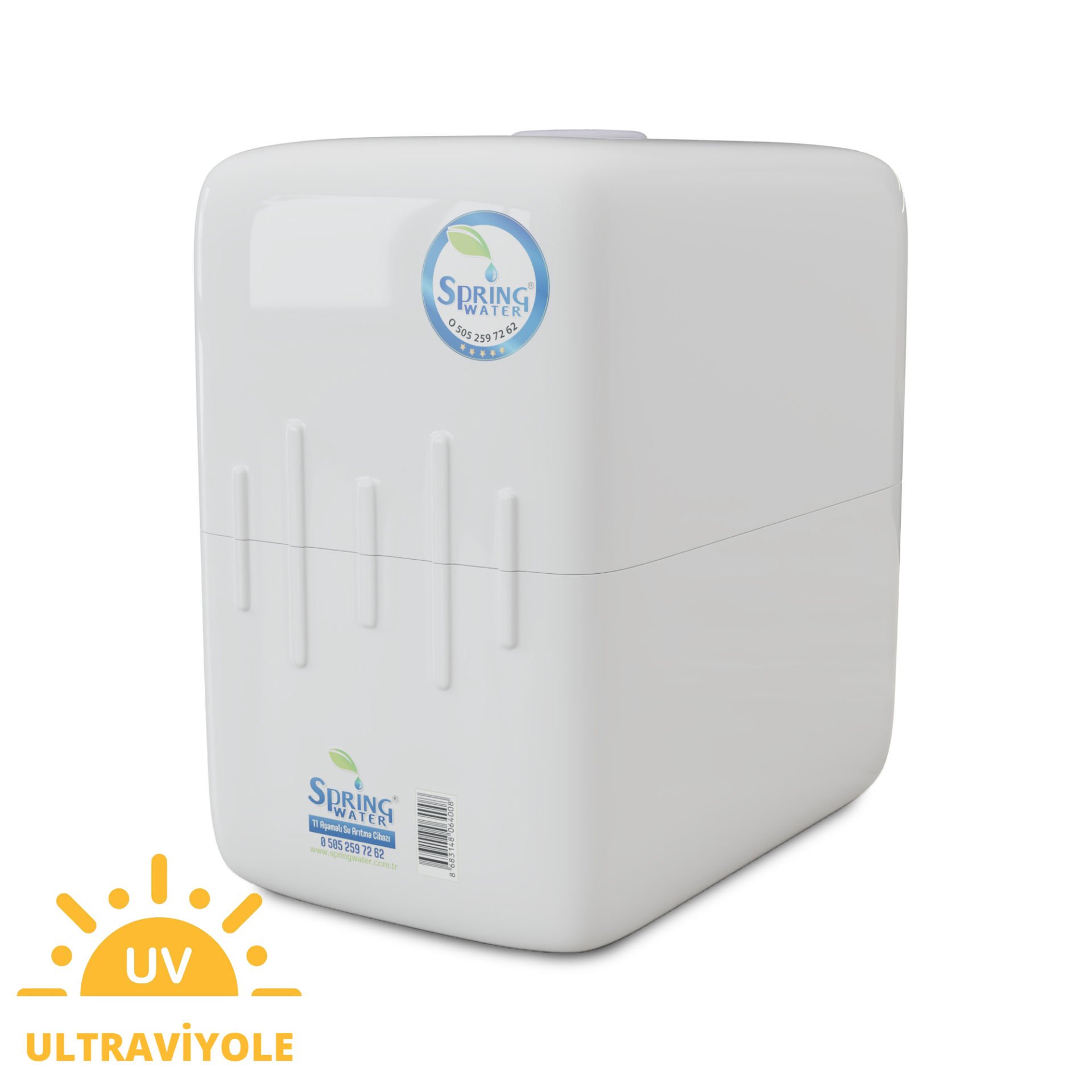 Spring Ultraviyole (UV) Filtreli 11 Aşamalı Su Arıtma Cihazı S-UV11- Su Kaçağı Sensörlü
