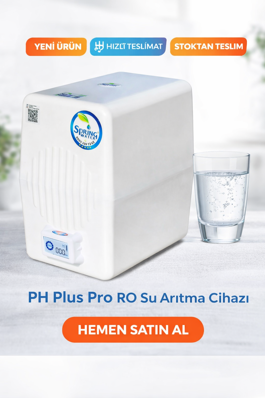 Su Arıtma Cihazı Ph Plus Pro Dijital Alkali RO