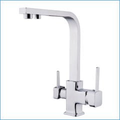 Üç Bağlantılı Kare Su Arıtma Musluğu (Sıcak Su,Soğuk Su ve Arıtılmış Su Bir Arada Musluk)