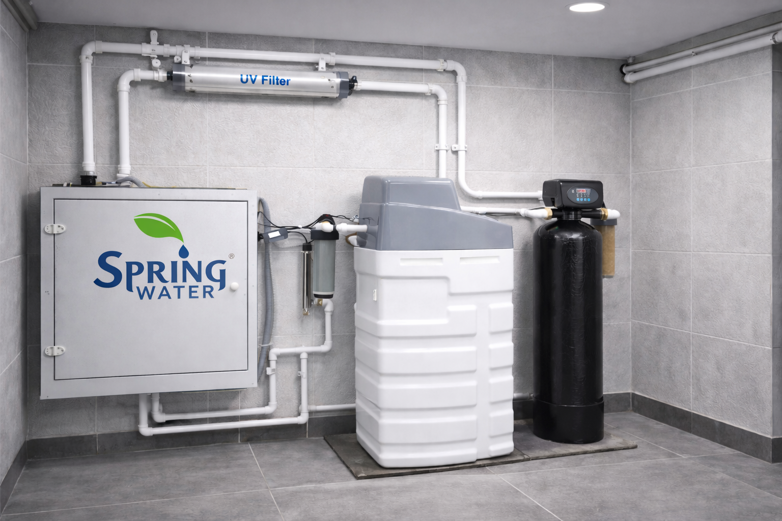 Spring Water Su Yumuşatma Traverten Pro - Ev Genel Su Arıtma Sistemi