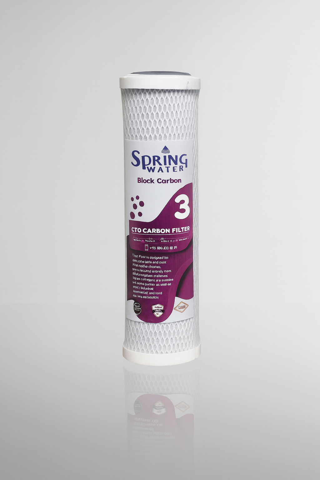 Spring Water Açık Blok Karbon Filtre