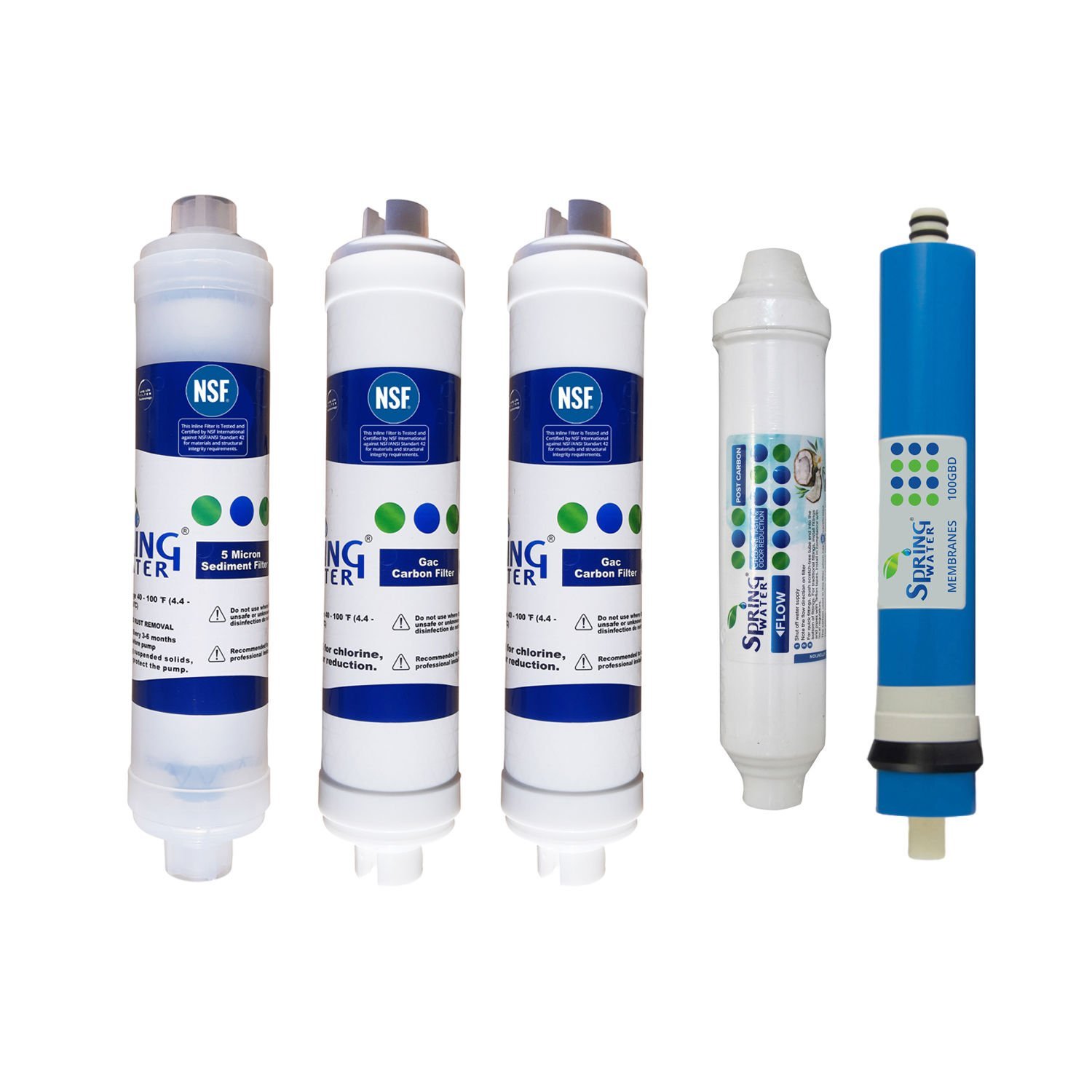 Spring Water 5'li Inline Filtre Seti 10''