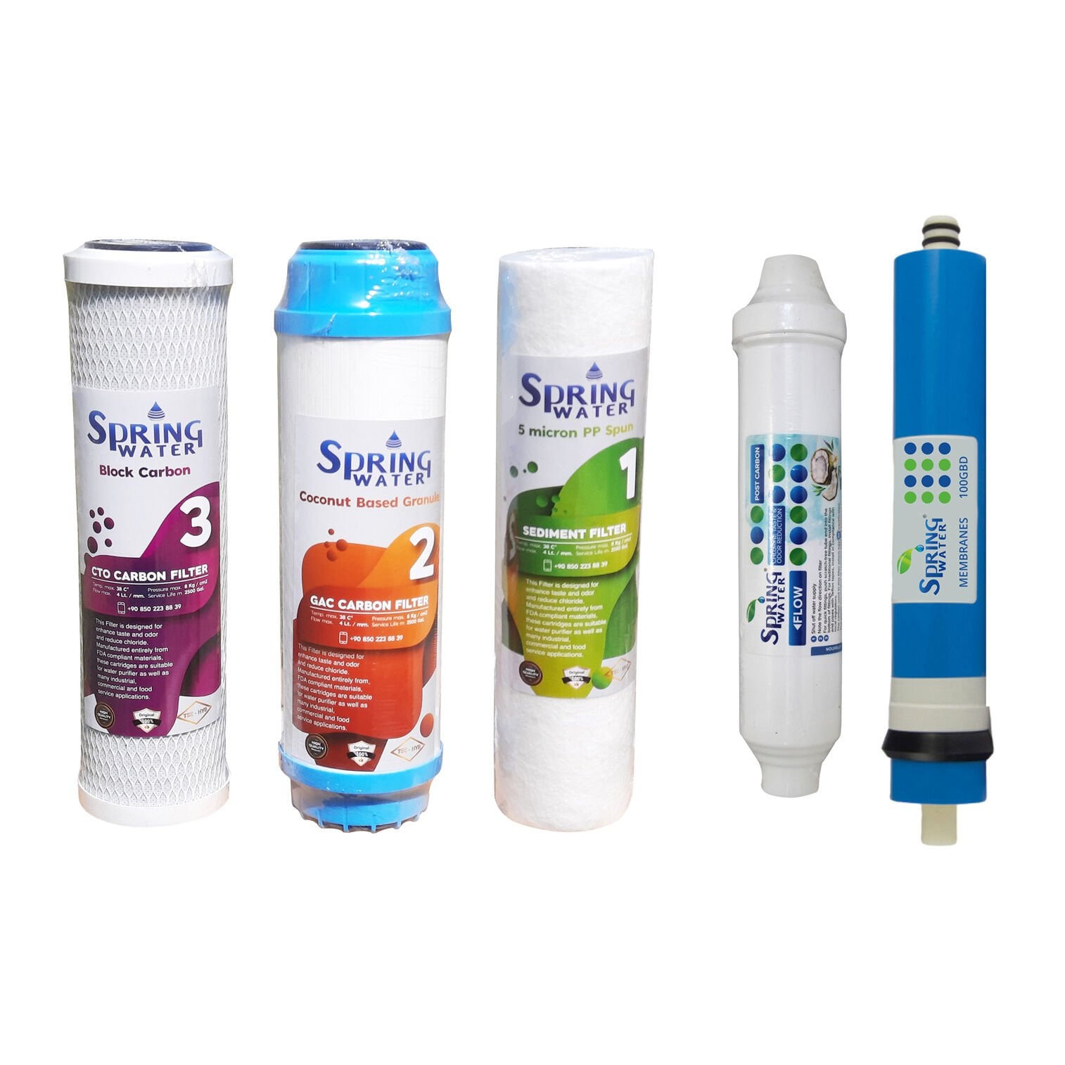 Spring Water 5 li Filtre Seti - Açık Sistem Cihazlar İçin