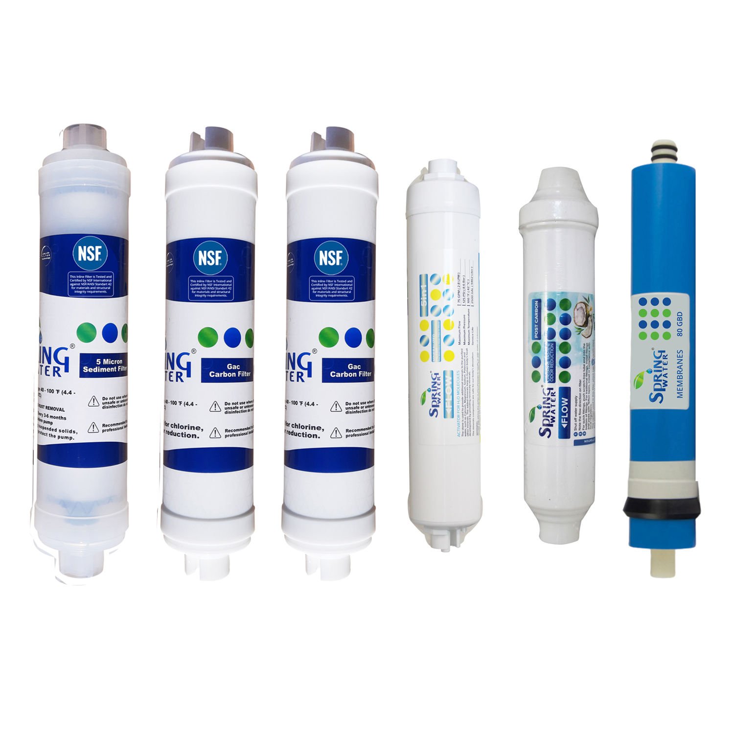 Spring Water 6'lı Filtre Seti ( 9 Aşamalı Modeller için )