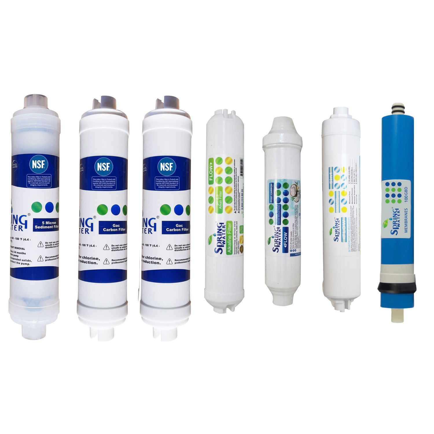 Spring Water 7 li Filtre Seti ( 11 Aşamalı Modeller için 2 yılda bir değişen set )