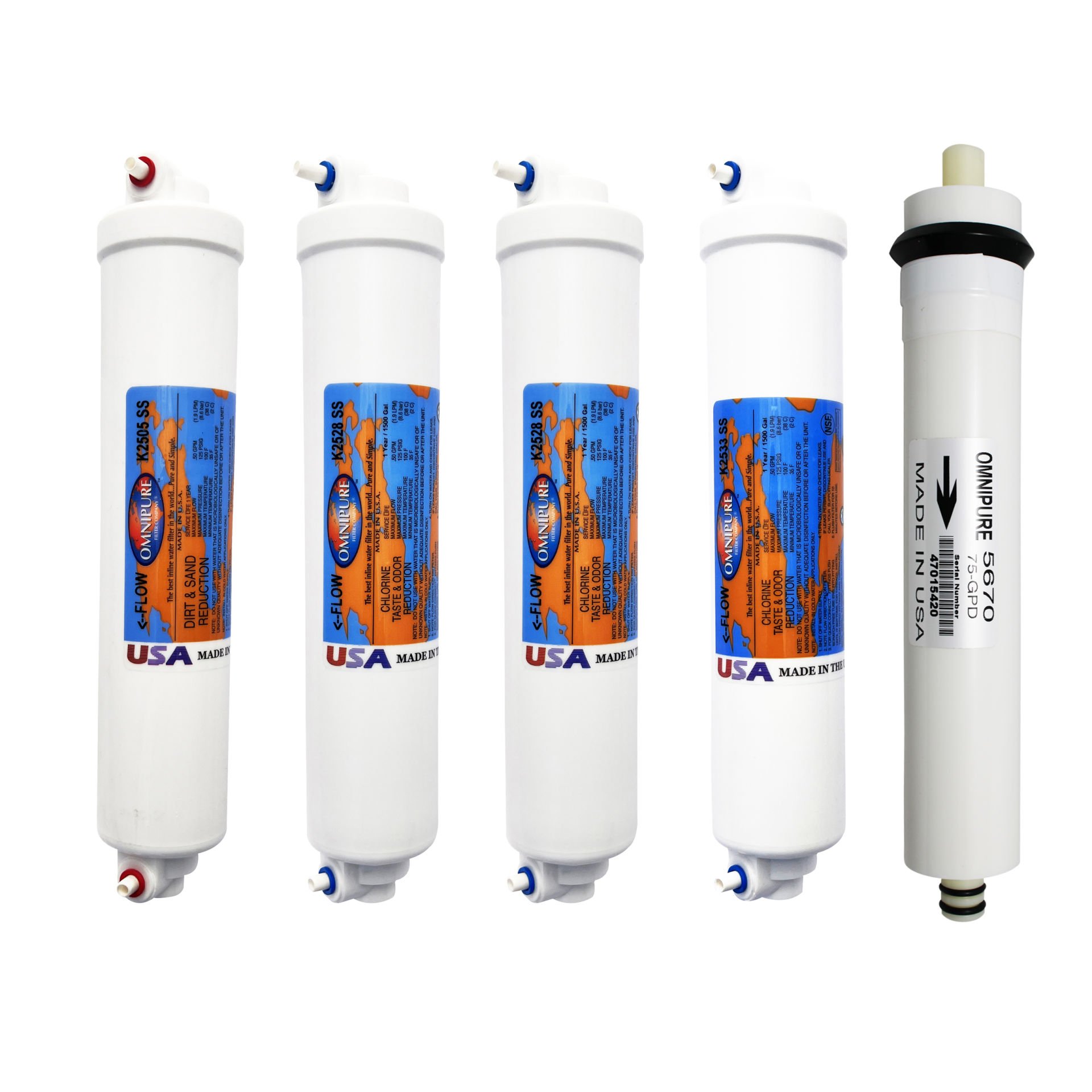 Omnipure K25 Serisi 5'li Filtre Seti (Amerikan Malı)