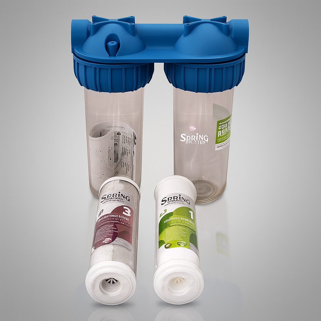 Tesisat Tipi 2'li Daire Girişi Toptan Su Arıtma Filtresi