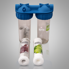 Tesisat Tipi 2'li Daire Girişi Toptan Su Arıtma Filtresi