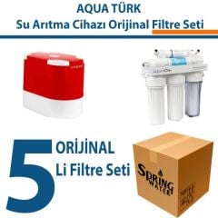 Aquatürk Su Arıtma Cihazı Filtre Seti 5 li Set