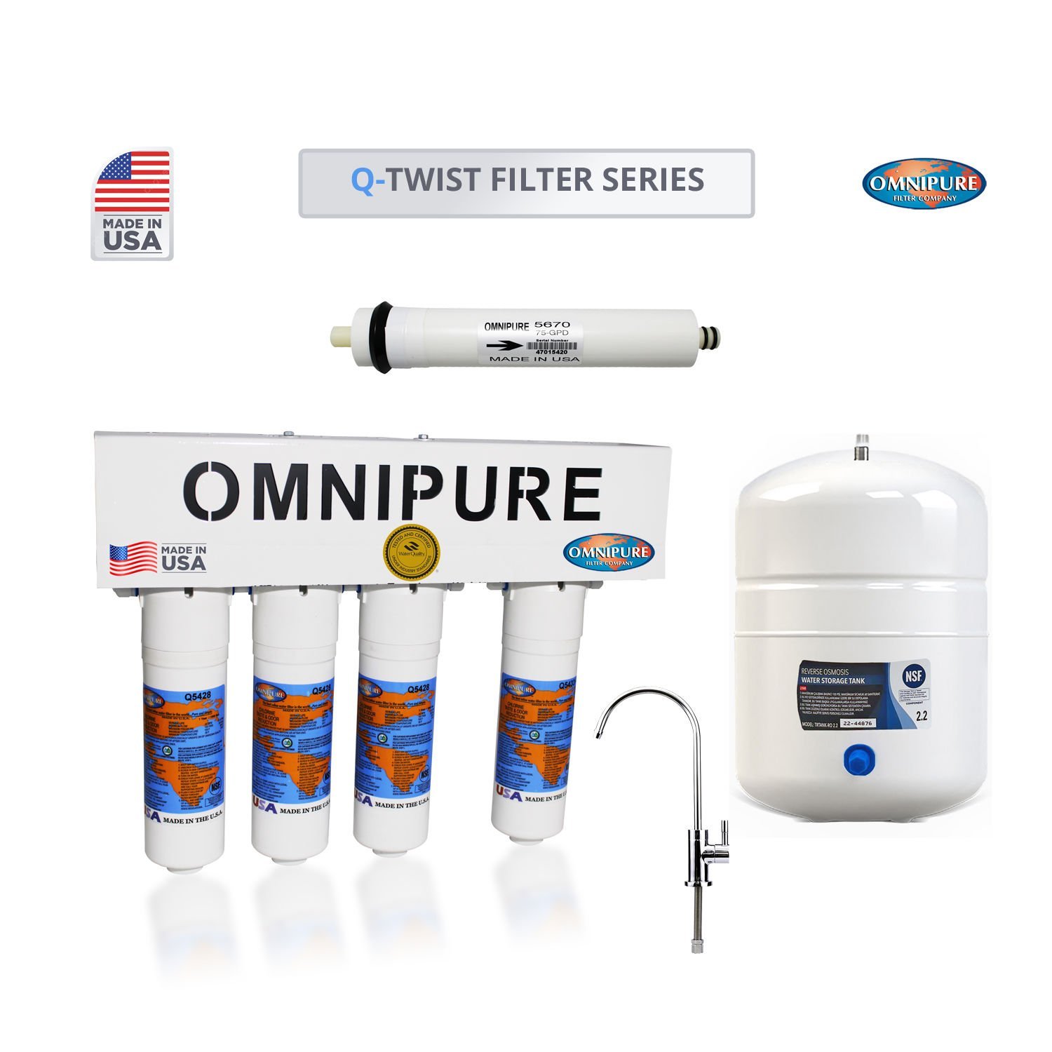 Omnipure Q-Twist Su Arıtma Cihazı 8 Litre