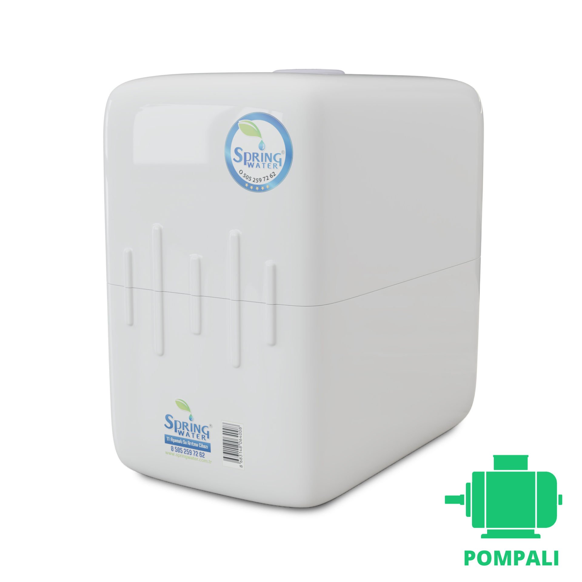 Spring Water 11 Aşamalı 8 Litre Pompalı Su Arıtma Cihazı