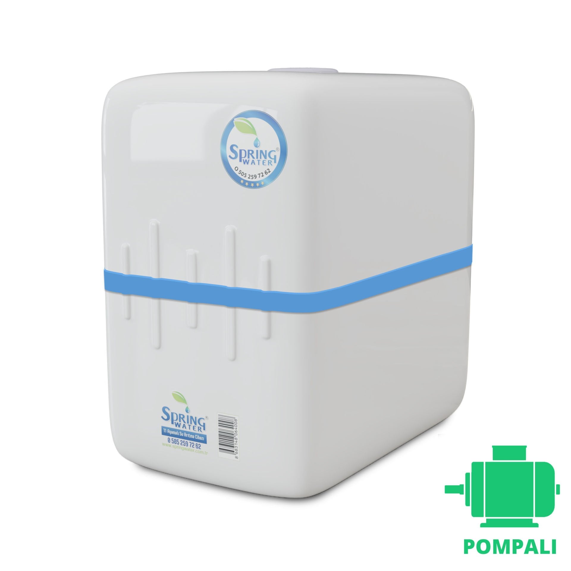 Spring Water Aquante 12P | 11 Aşamalı 12 Litre Pompalı Su Arıtma Cihazı