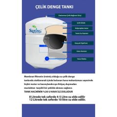 Spring Water ph 9,5 Alkali BIO 12 Litre - Su Arıtma Cihazı - Su Kaçağı Sensörlü