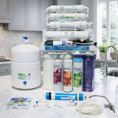 Ters Ozmoz Açık Kasa 11 Aşamalı 8 Litre Pompalı Su Arıtma Cihazı