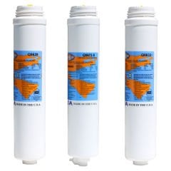 Su Arıtma Cihazları İçin Omnipure Q Serisi Membrane Filtreli 3'lü Filtre Seti