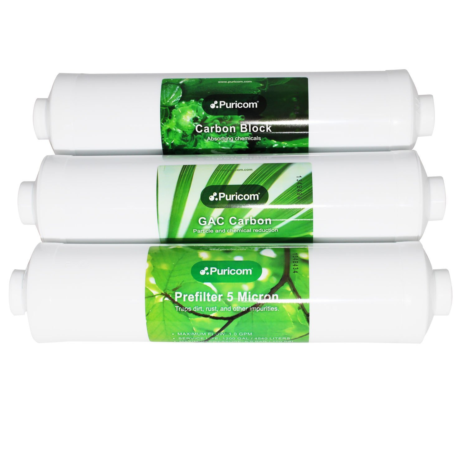 Puricom Ön 3\'lü Inline Su Arıtma Cihazı İçin Filtre Seti