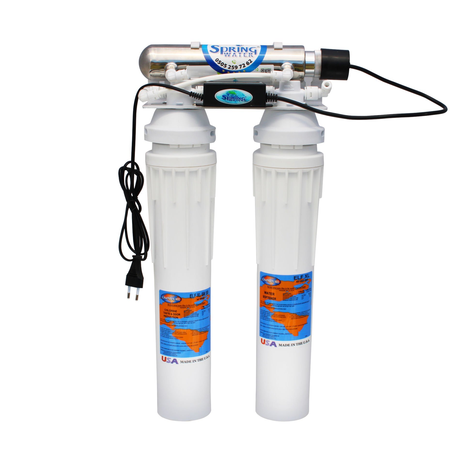 Double Twist Omnipure ELF Serisi Ultraviyole Filtreli Su Arıtma Cihazı