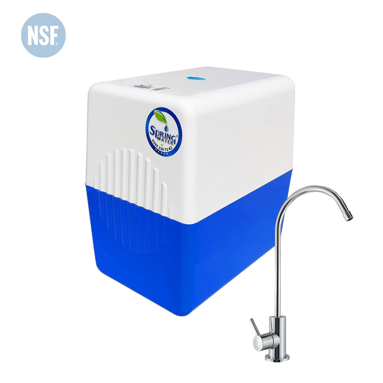 NSF Sertifikalı Ters Ozmoz Spring Water 11 Aşamalı Su Arıtma Cihazı 12 Litre Tank - Pompasız - Ultraviyole Filtre İstemiyorum