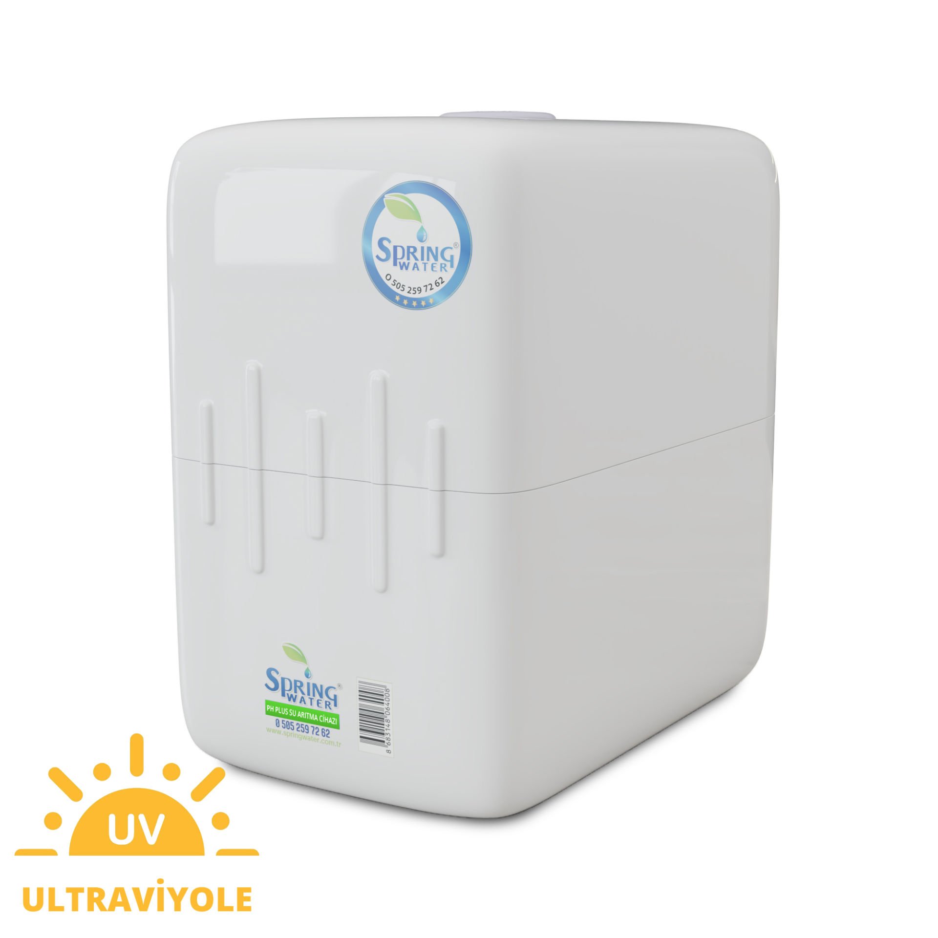 PH-PLUS Spring Water Su Arıtma Cihazı Pompasız - UV'li