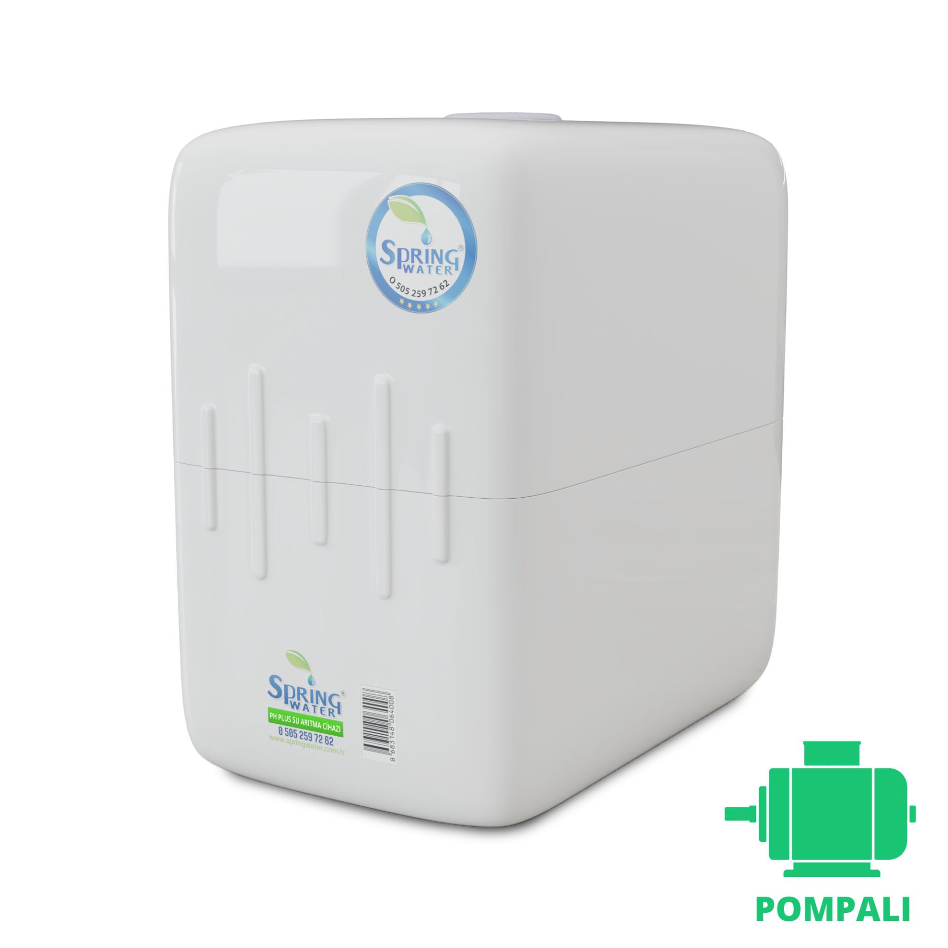 PH-PLUS Spring Water Su Arıtma Cihazı Pompalı - UV'siz