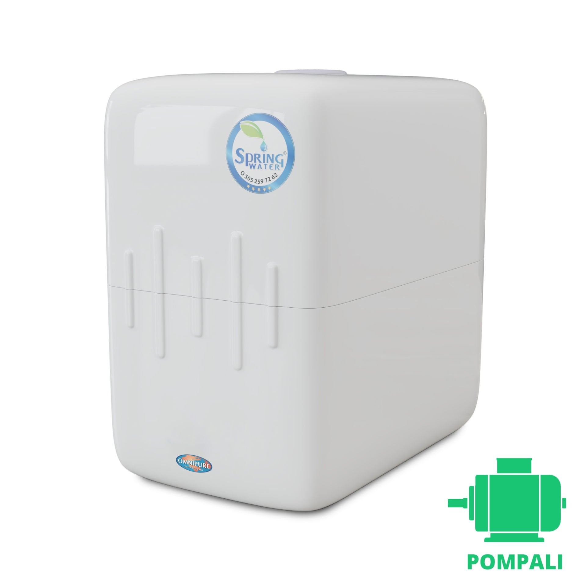 Spring Water Premium Omnipure 8 Litre Su Arıtma Cihazı - Su Kaçağı Sensörlü Pompalı - Ultraviyole Filtre İstemiyorum