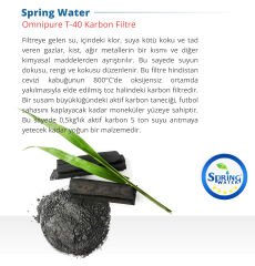 Omnipure ELF T-40 Banyo Karbon Duş Filtresi - Banyo Musluğuna Kolay Montaj – Yoğun Karbon Filtre Teknolojisi