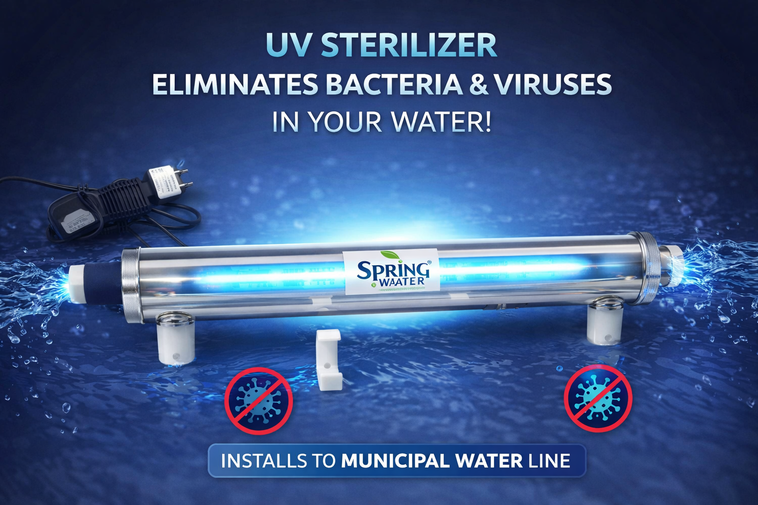 Spring Water Sw 1/2 Bağlantılı Pro Uv Cihazı | Panolu