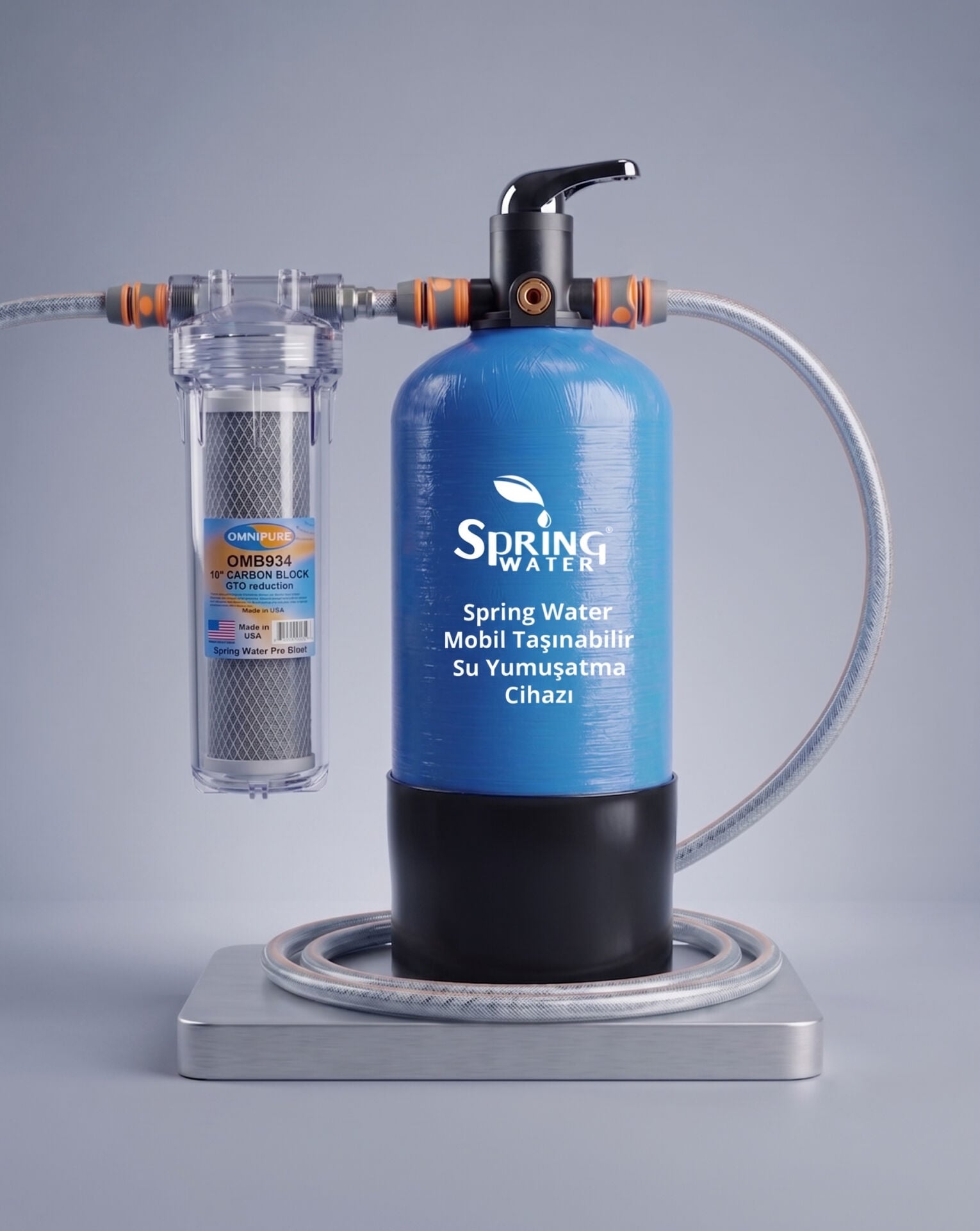 Spring Water Ön Karbon Filtreli Mobil Su Yumuşatma Cihazı