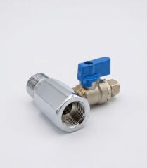 Su Arıtma Cihazı 1/2'' (15mm) Metal Hat Alma Aparatı ve Küresel Vana Seti